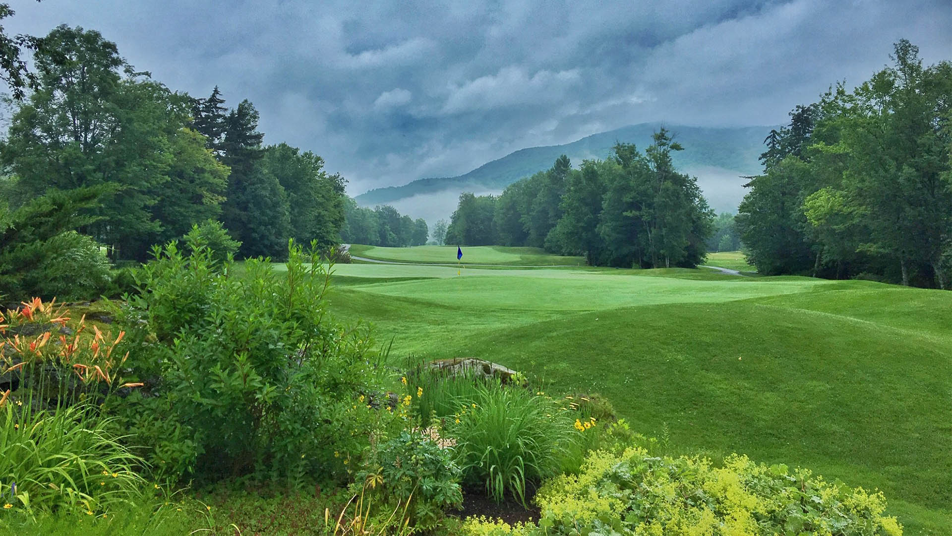 Green Mountain National foggy mountain view